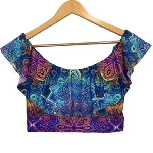 LaBlanca Paisley Multi Color Bathing Suit Top